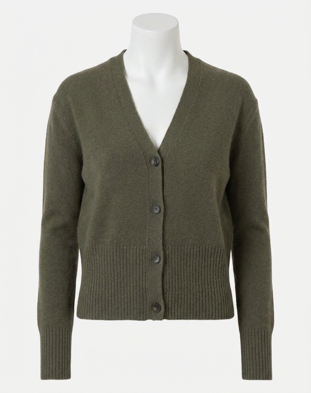 NEW CLOSED the v-neck sweater in dark green